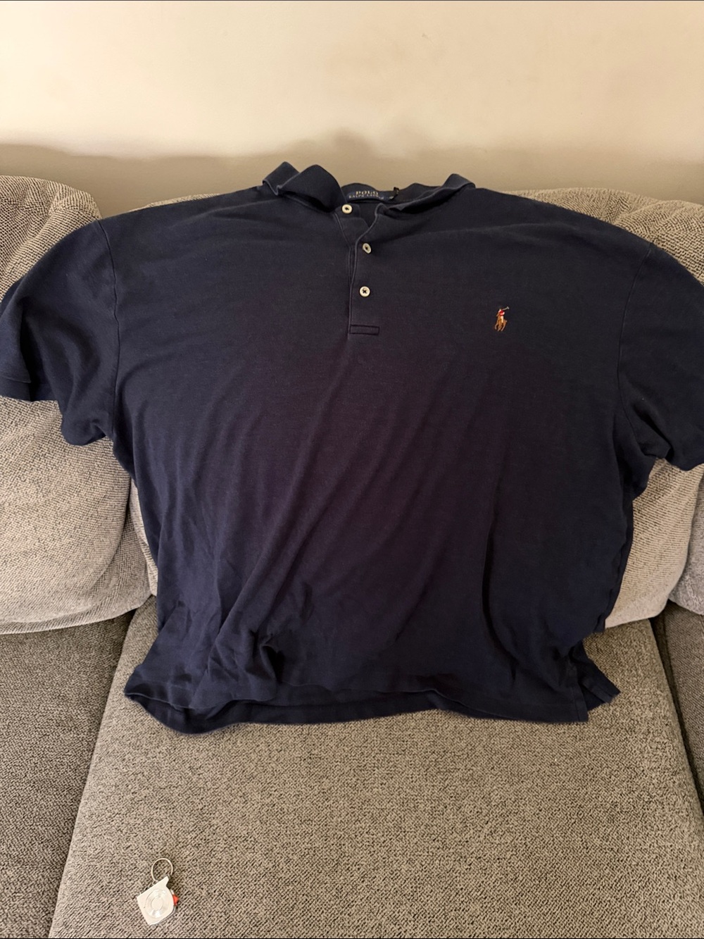 Polo by Ralph Lauren Navy Short-Sleeve Classic Polo with Embroidered Pony